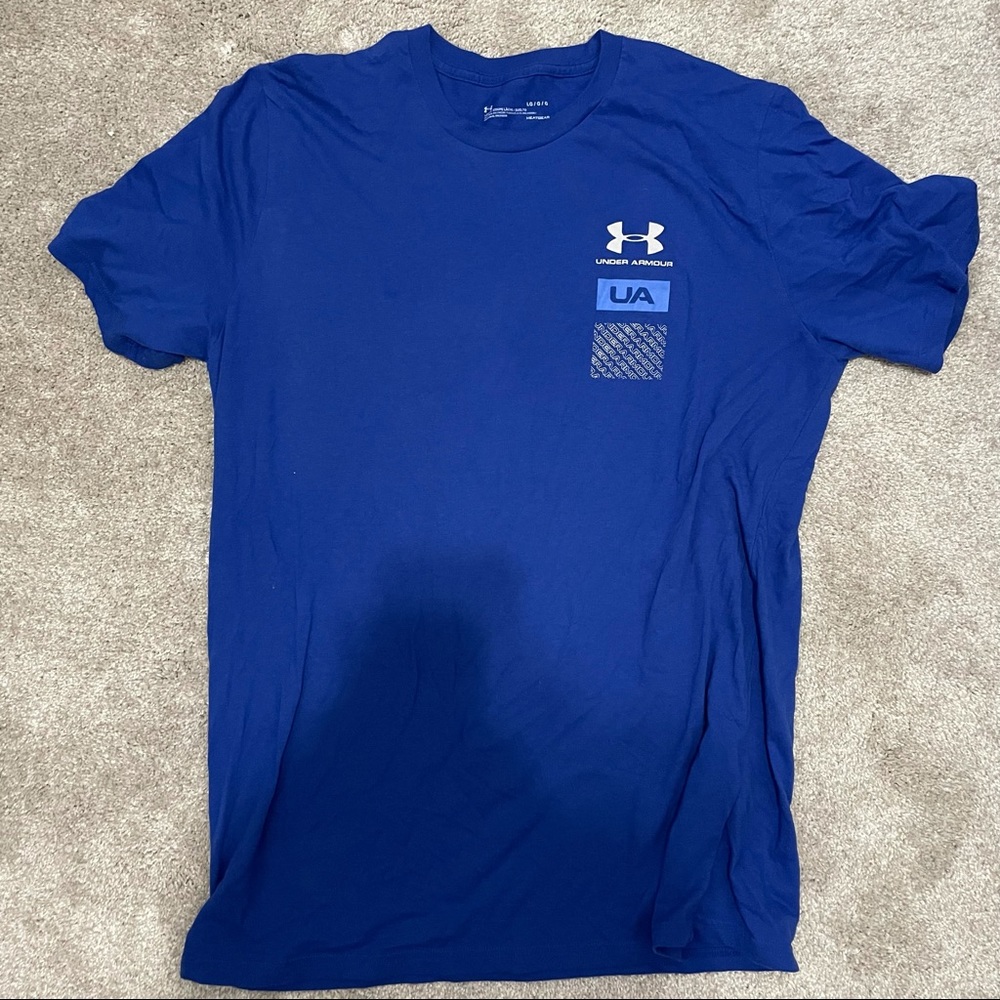 Blue Under Armour shirt size large